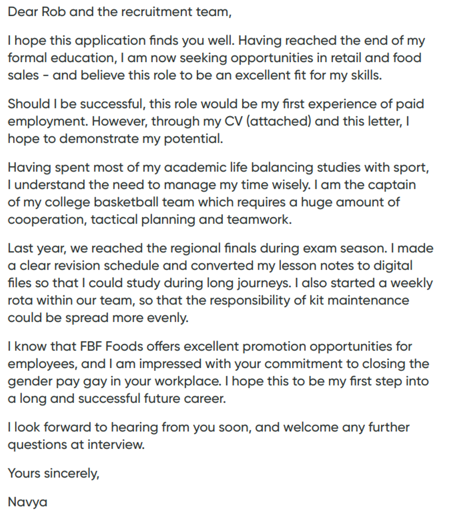 Coverletter
