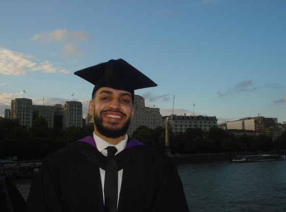 Picture of Bright Network member Joshvin smiling at their graduation