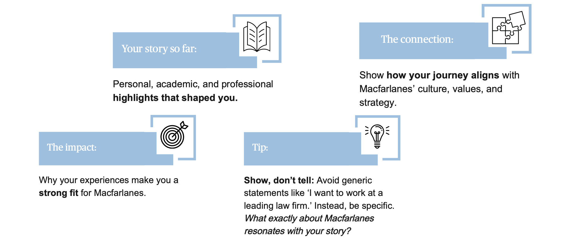 Macfarlanes application process
