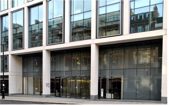The LCP London office with large glass windows